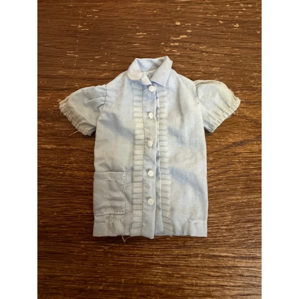 Barbie | Toys | Vintage Barbie Light Blue Blouse Shirt Barbie By Mattel  Tagged Tlc Doll Clothes | Poshmark